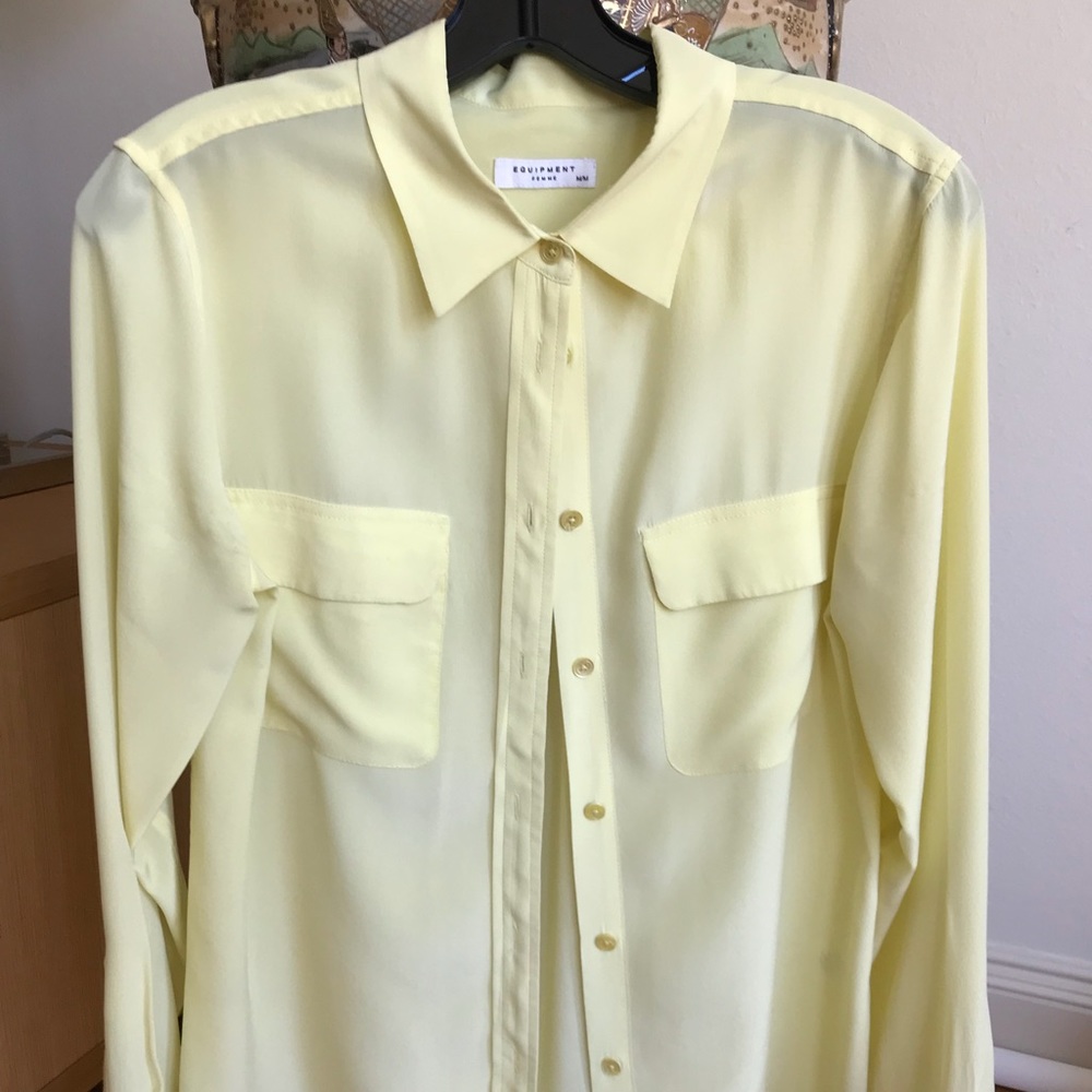 Equipment silk signature shirt